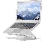 Desq Teleskopständer für Laptops bis zu 17 Zoll, silber