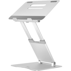 Desq telescopische laptopstandaard voor laptops tot 17 inch, zilver