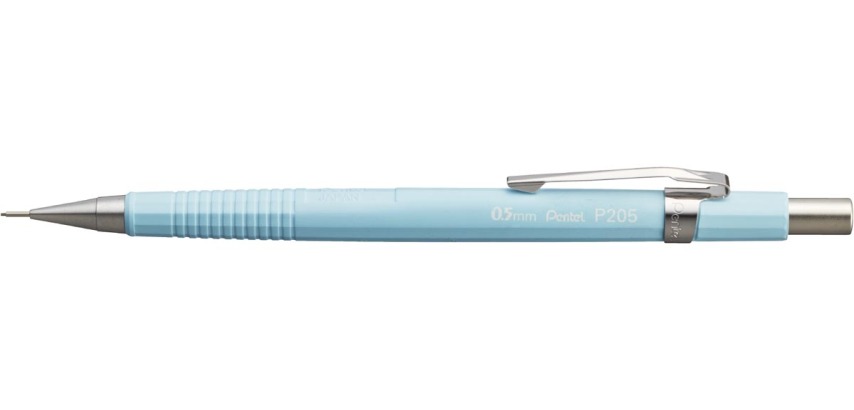 Pentel portemine pour mines de 0,5 mm, corps bleu pastel