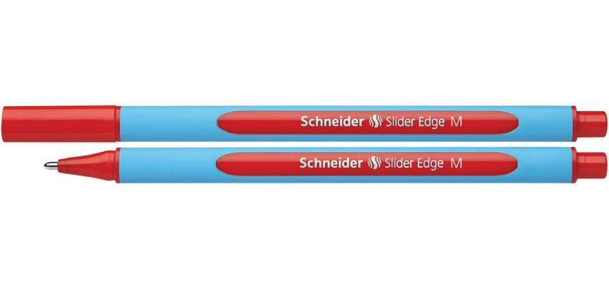 Schneider ballpoint pen Slider Edge, medium point, red