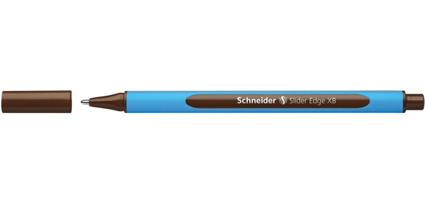 Schneider Ballpoint Pen Slider Edge, extra broad tip, brown