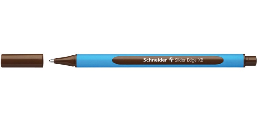 Schneider Ballpoint Pen Slider Edge, extra broad tip, brown