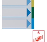Esselte intercalaires 6 onglets