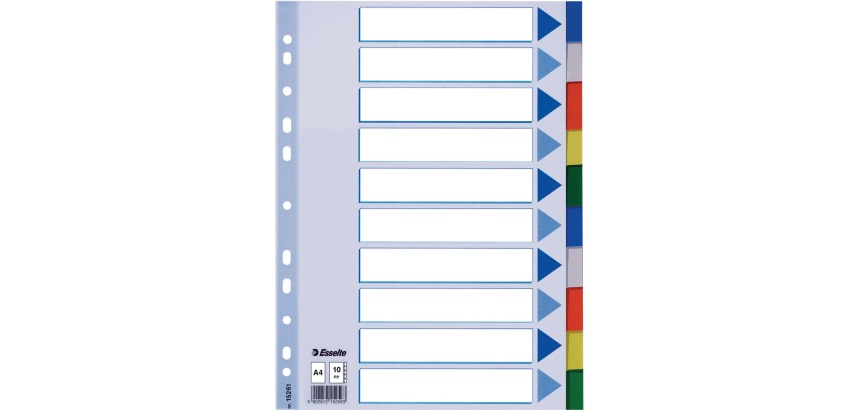 Esselte intercalaires 10 onglets