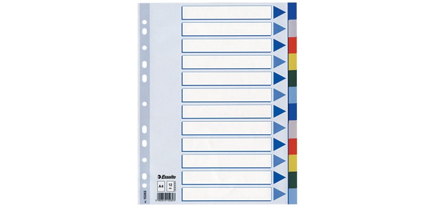 Esselte Trennblätter, 12 Register