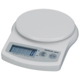 MAUL Briefwaage mit Batterie Alpha, 5 kg, Gewichtsschritt 1 g, Batterie inklusive, weiß