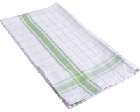 Essuie-mains Adalynne, ft 50 x 70 cm, quadrillé, vert, paquet de 6 pièces