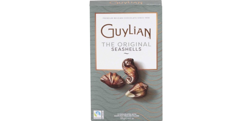 Guylain chocolate seashells, 125-gram pack