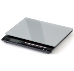 MAUL Pèse-lettres à piles Square, 5kg, intervalle de poids 1gr, batterie incluse, argenté