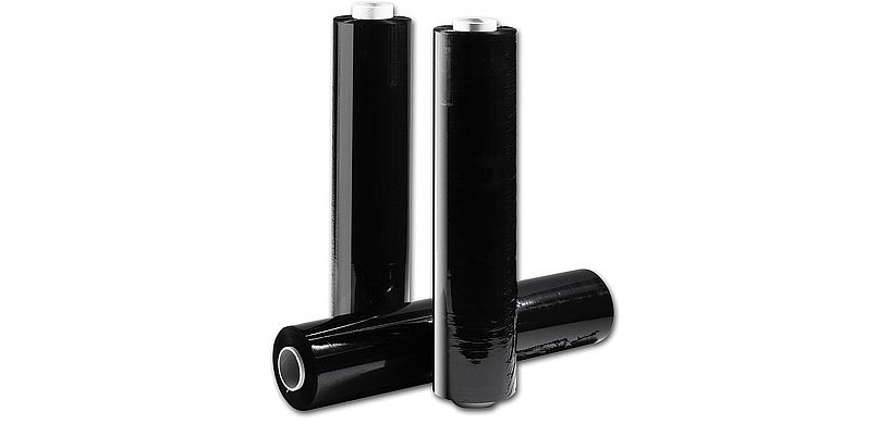 Palettefolie, ft 50 cm x 300 m, 20 mu, Schachtel mit 6 Stück, schwarz