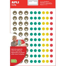 Apli Kids beloningsstickers Happy Smile, blister met 12 vellen