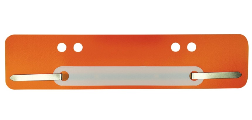 Fixe-dossiers, orange, boîte de 100 pièces