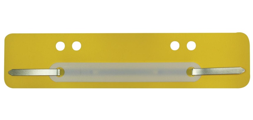 Folder fasteners, yellow, box of 100 pieces
