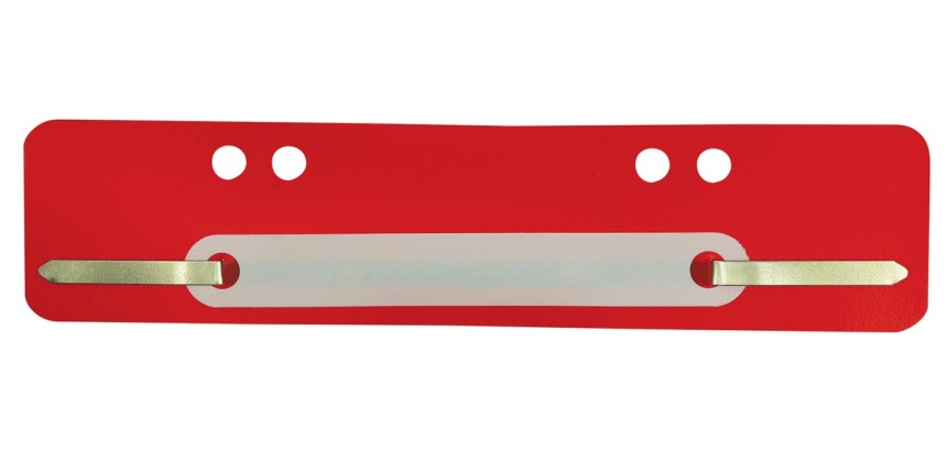 Fixe-dossiers, rouge, boîte de 100 pièces