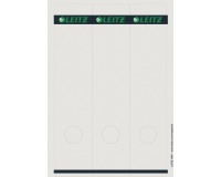 Leitz étiquettes de dos, voor serie 1080, ft 6,1 x 28,5 cm, paquet de 75 pièces, blanc