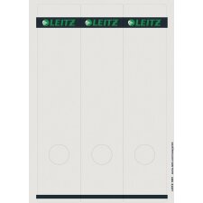 Leitz étiquettes de dos, voor serie 1080, ft 6,1 x 28,5 cm, paquet de 75 pièces, blanc