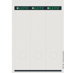 Leitz étiquettes de dos, voor serie 1080, ft 6,1 x 28,5 cm, paquet de 75 pièces, blanc