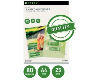 Pochette de plastification Leitz iLAM A4 2x80 microns 25 pièces
