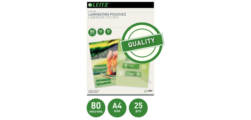 Lamineerhoes Leitz iLAM A4 2x80micron EVA 25 stuks