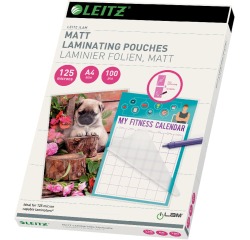 Pochette de plastification Leitz A4 2x125 microns EVA mat 100 pièces