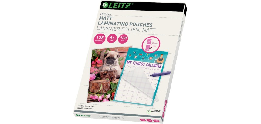 Pochette de plastification Leitz A4 2x125 microns EVA mat 100 pièces
