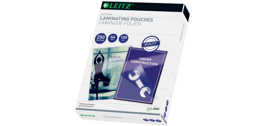 Leitz Eva laminating pouch A4, 500 microns (2 x 250 microns), pack of 100 pieces