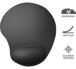 Trust BigFoot muismat met gel polssteun, zwart