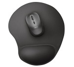 Trust BigFoot muismat met gel polssteun, zwart