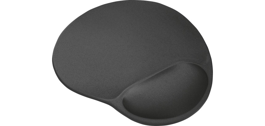 Trust BigFoot muismat met gel polssteun, zwart