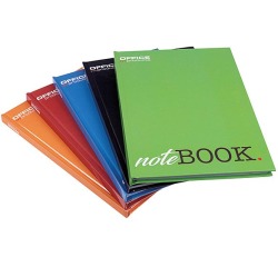 OFFICE products cahier avec couverture rigide, A4, 96 feuilles, avec marge, quadrillé 5mm