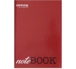 OFFICE products notebook with hardcover, A5, 96 sheets, with margin, squared 5mm