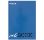 OFFICE products notebook with hardcover, A5, 96 sheets, with margin, squared 5mm