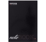 OFFICE products notebook with hardcover, A5, 96 sheets, with margin, squared 5mm