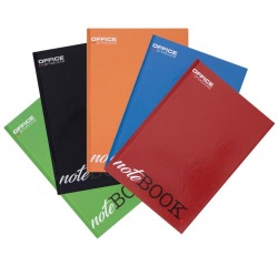 OFFICE products schrift met harde kaft, A4, 96 blad, met kantlijn, gelijnd