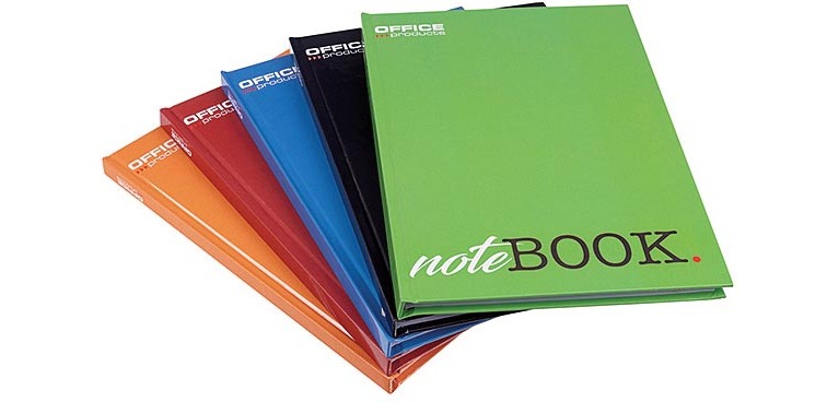 OFFICE Produkte Notizbuch mit festem Einband, A5, 96 Blatt, mit Rand, liniert