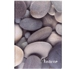 OFFICE products Heft, Nature, mit Hardcover, A5, 96 Blatt, mit Rand, liniert