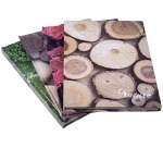 OFFICE products cahier, Nature, avec couverture rigide, A5, 96 feuilles, avec marge, ligné