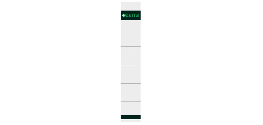 Leitz Smal Back Label 32x191mm to Insert Gray 10 Pieces