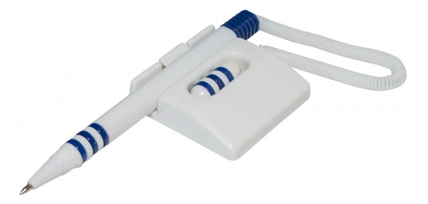 OFFICE products pen holder, horizontal, blue-white