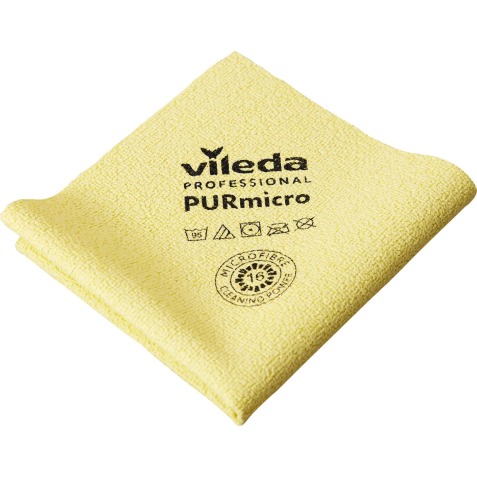 Vileda chiffon en microfibres Purmicro Active, paquet de 5 pièces, jaune