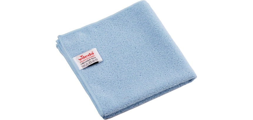 Vileda Professional r-MicroTuff Base microvezeldoek, pak van 5 stuks, blauw
