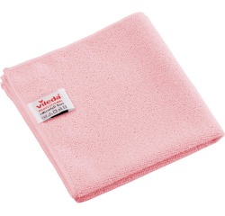 Vileda Professional r-MicroTuff Base chiffon en microfibre, paquet de 5 pièces, rouge