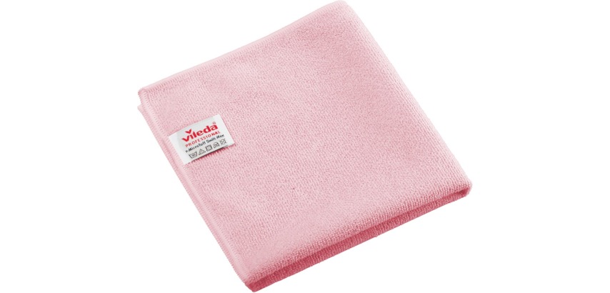 Vileda Professional r-MicroTuff Swift Max microfiber cloth, pack of 5 pieces, red