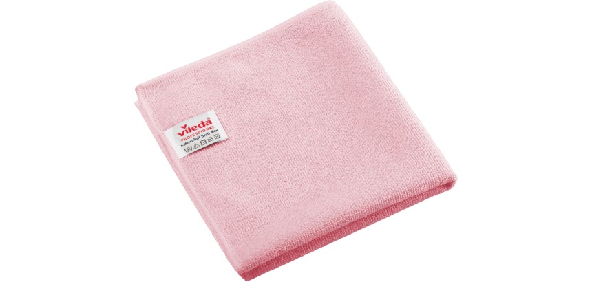 Vileda Professional r-MicroTuff Swift Max Mikrofaser-Tuch, 5er-Pack, rot
