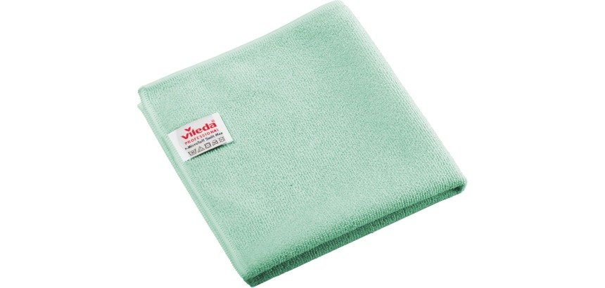 Vileda Professional r-MicroTuff Swift Max microfiber cloth, pack of 5 pieces, green