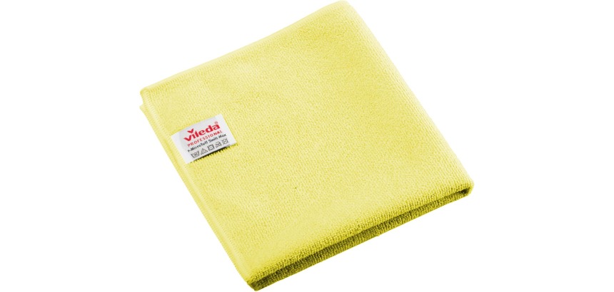 Vileda Professional r-MicroTuff Swift Max microfiber cloth, pack of 5 pieces, yellow