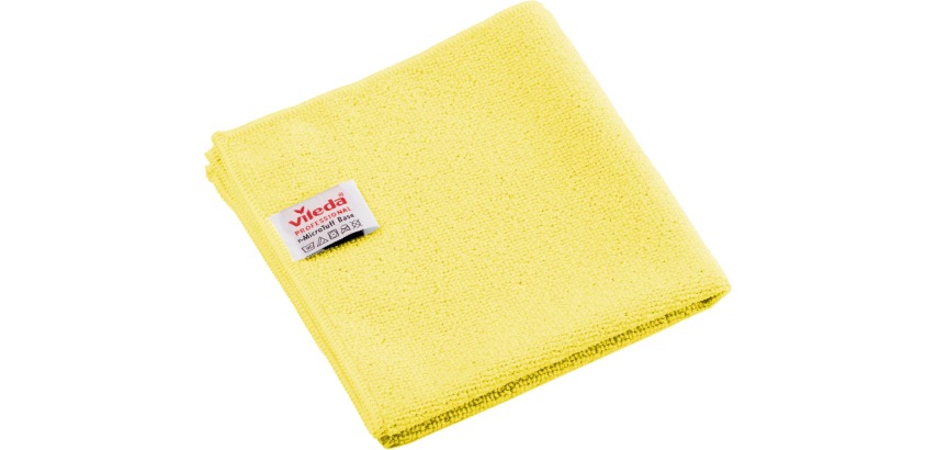 Vileda Professional r-MicroTuff Base microfiber cloth, pack of 5 pieces, yellow