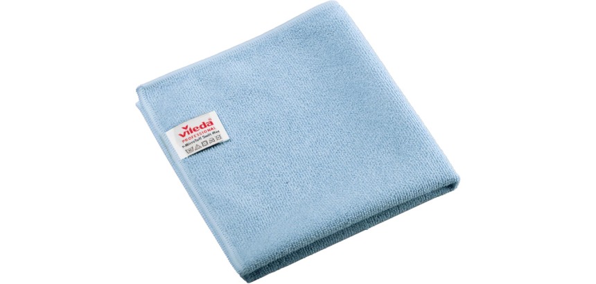 Vileda Professional r-MicroTuff Swift Max chiffon en microfibre, paquet de 5 pièces, bleu
