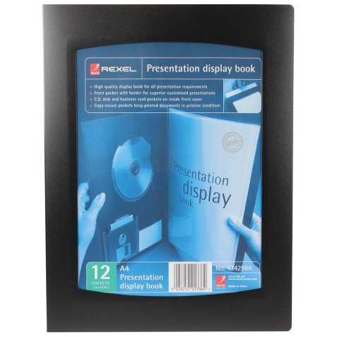 Rexel showalbum Professional Display Book voor ft A4, 12 tassen