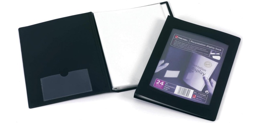 Rexel Protège-documents Professional Display Book, pour ft A5, 24 pochettes